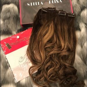 18” Clip In Balayage Hair Extensions 😍❤️